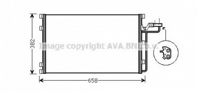 AVA QUALITY COOLING vo5139 -  Конденсатор, кондиционер